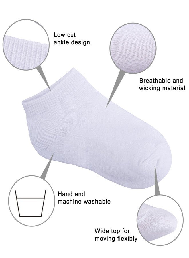 Duufin 25 Pairs Toddler Ankle Socks White Kids Low Cut Half Cushion Low Rise Socks for Toddler Boys Girls, 2-4T - Image 2